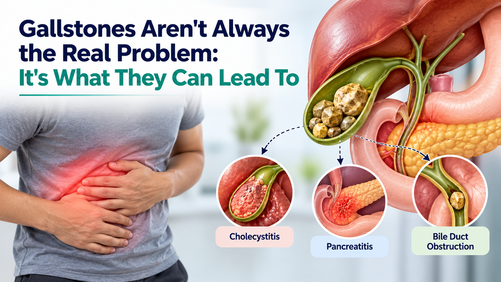 Gallstones and their potential complications in the digestive system